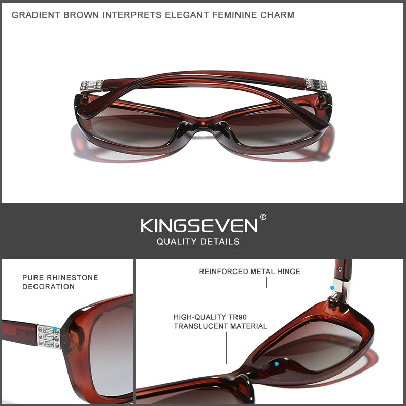 Women's Sunglasses Gradient Polarized Lens Luxury Design