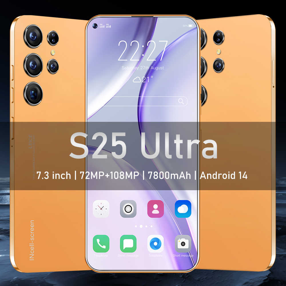 S25 ultra+ Beauty camera 4g 5g unlocked high quality dual sim cards smartphone