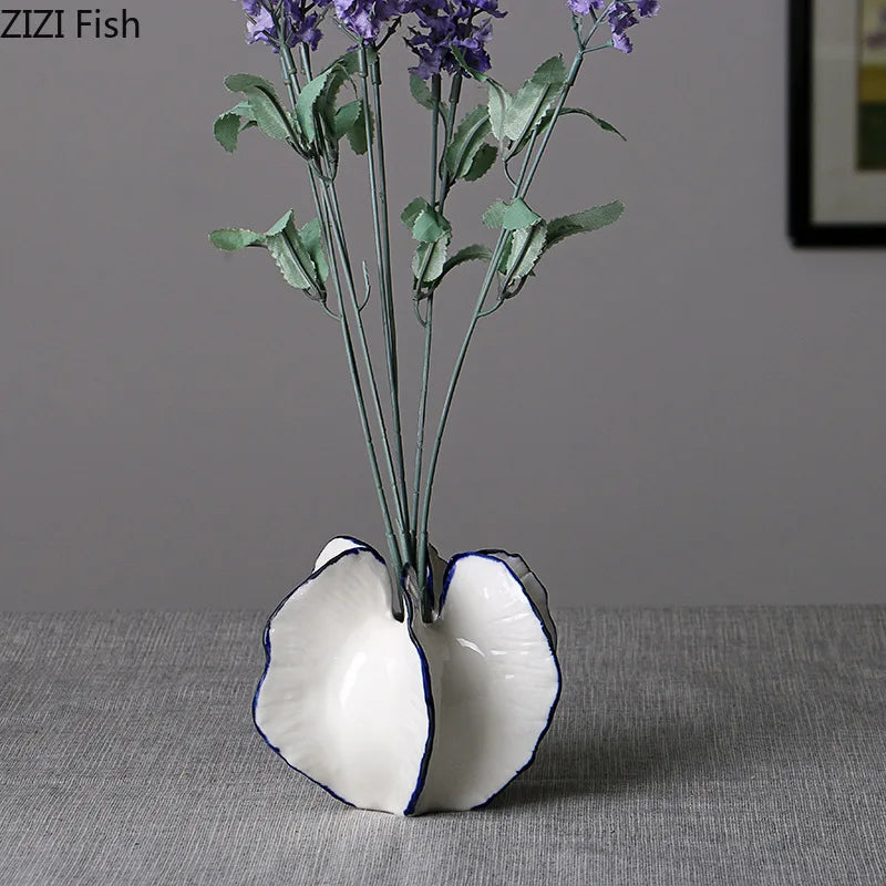 Carambola Decorative Ceramic Vase Crafts Floral Flower