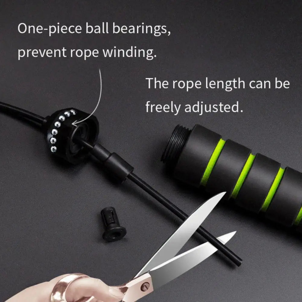 Steel Wire Aerobic Exercise Skipping Jump Rope Gym Sport Fitness Workout Tool