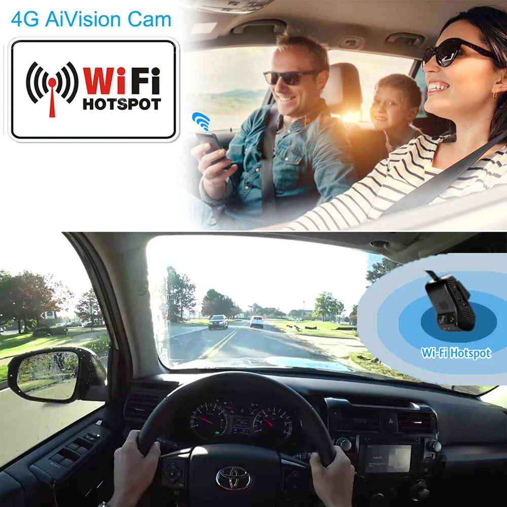 Car Camera Recorder AiVision HD 1080P Dash Camra WIFI Remote Monitoring Live Streaming Car Camera