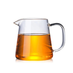 Heat-resisting clear glass tea pot fair cup cha hai,handmade tea cups