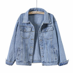 Jeans Jacket Women NEW Spring Coat Vintage Loose Denim Jacket