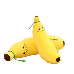 Giant Soft Cartoon Smile Banana Plush Toys Stuffed Fruit Cushion Pillow