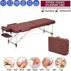 Folding Beauty Bed Professional Portable Spa Massage Tables