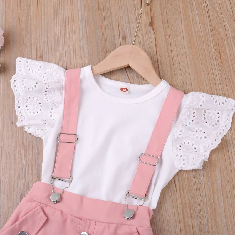 Humor Bear Girls Summer Suit Korean Version of Two-piece  Shorts Clothes