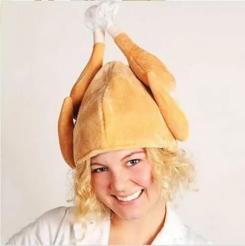 Funny Roasted Turkey Hat Cooked Chicken Costumes Accessories