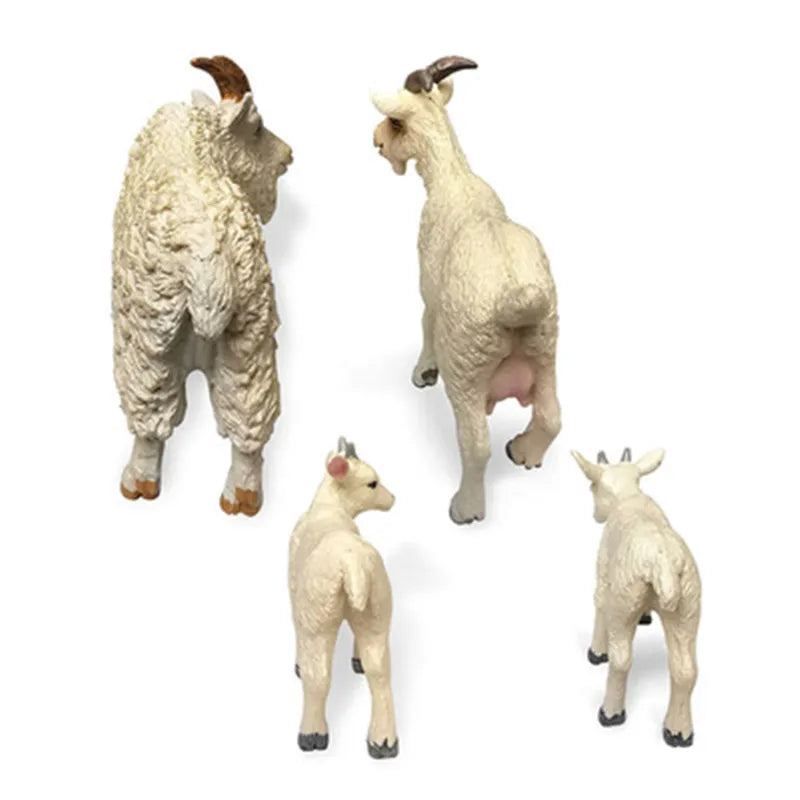 New DIY Wild Simulation Animal Model Mini Animals Goat Lamb Kids Cognitive Educational Toy for Children Kid Micro landscape Gift