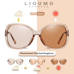LIOUMO Luxury Women's Sunglasses Polarized Female Glasses