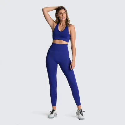 Women's Seamless Yoga Set Sportswear Sports Bra+Leggings Fitness Pants Gym Running Suit Exercise Clothing Athletic New