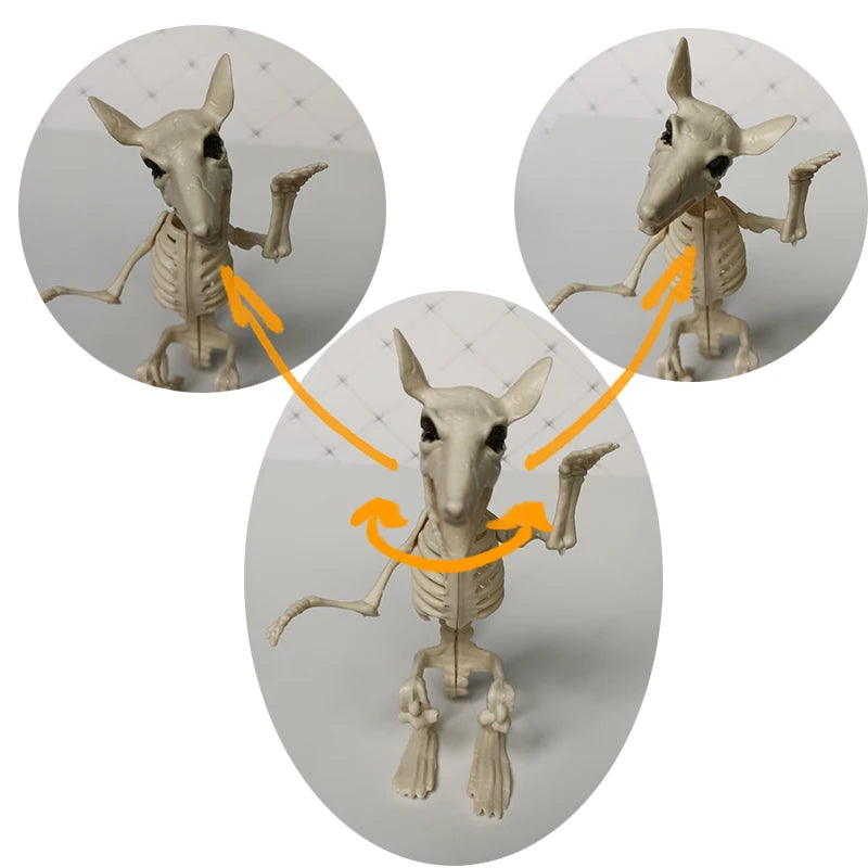 Halloween Animal Skeleton Bones, Horror Ornaments, Creepy Decoration