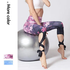 Cloud Hide Yoga Pants Women Flower Sports Leggings Sexy High Waist Sexy Long Tights Fitness Running Trouser Workout Plus Size XL