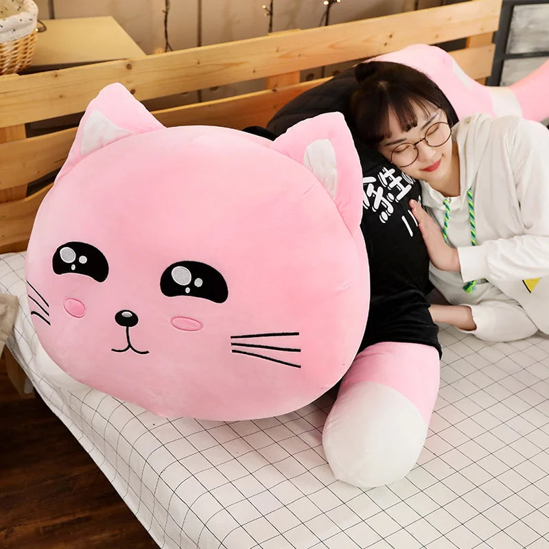 Cute Cat Plush Toy Soft Cartoon Animal Stuffed Doll Sofa Bed Pillow Cushion Girl Kid Birthday Gift