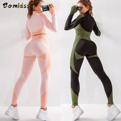 Women's Seamless Fitness Clothin Long-Sleeved Shirt Gym Wear