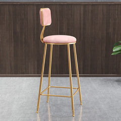 Golden Iron Metal casting High Footstool Luxury Bar Chair Stool