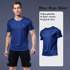 Men's Running T-Shirts, Quick Dry Sport T-Shirts, Fitness Gym Running Shirts