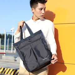 Waterproof Nylon Men's Handbag Large Capacity Lightweight Man Shoulder Bag Stylish Casual High Quality Black bolso hombre