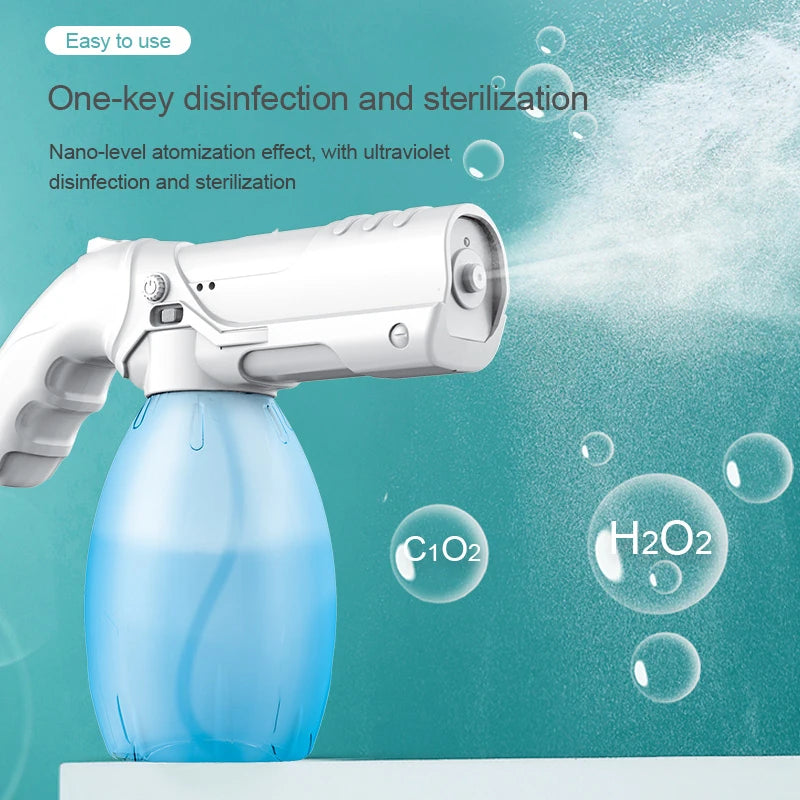 800ml Wireless Nano Steam Atomizer Fogger Disinfection Water Sprayer Machine Home Garden Steam Spray Guns Humidifier