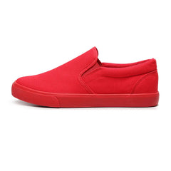 Red Canvas Shoes Men's Work Shoes Breathable Casual Board Shoes