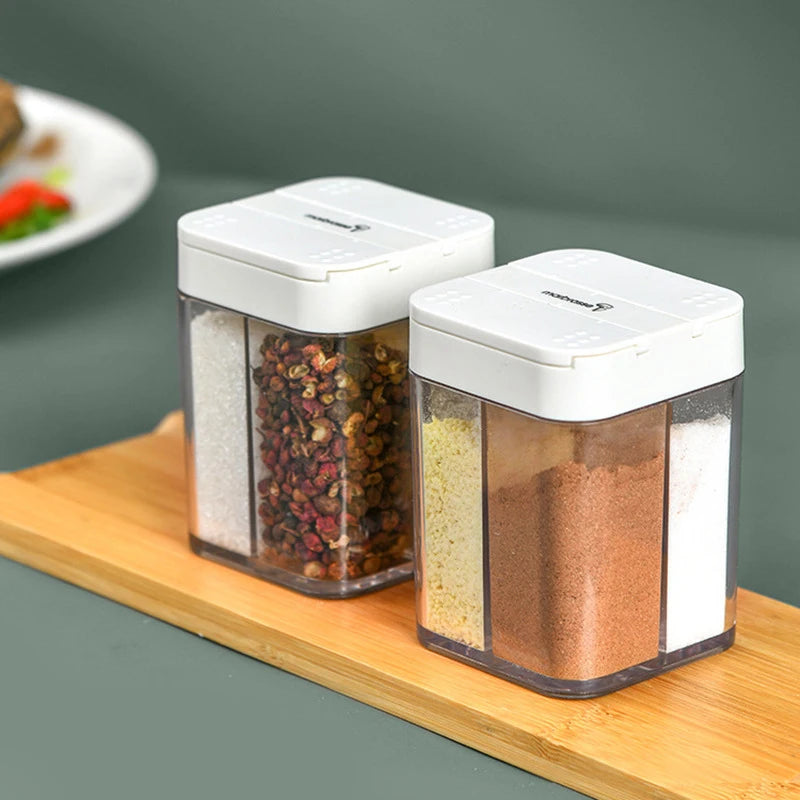 Seasoning Box Four-Divided Transparent Plastic Storage Box