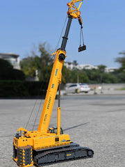 Launch 1:50 XCMG XGC220T Telescopic Crawler Crane Model Track Extend Cab Swing Base Rotate