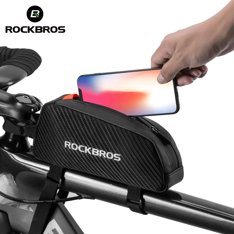 ROCKBROS Bicycle Bag Reflective Front Top Frame Tube Bag