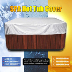 Universal Hot Tub Dust Cover Cap Waterproof UV Proof All-Weather Spa Cover Cap