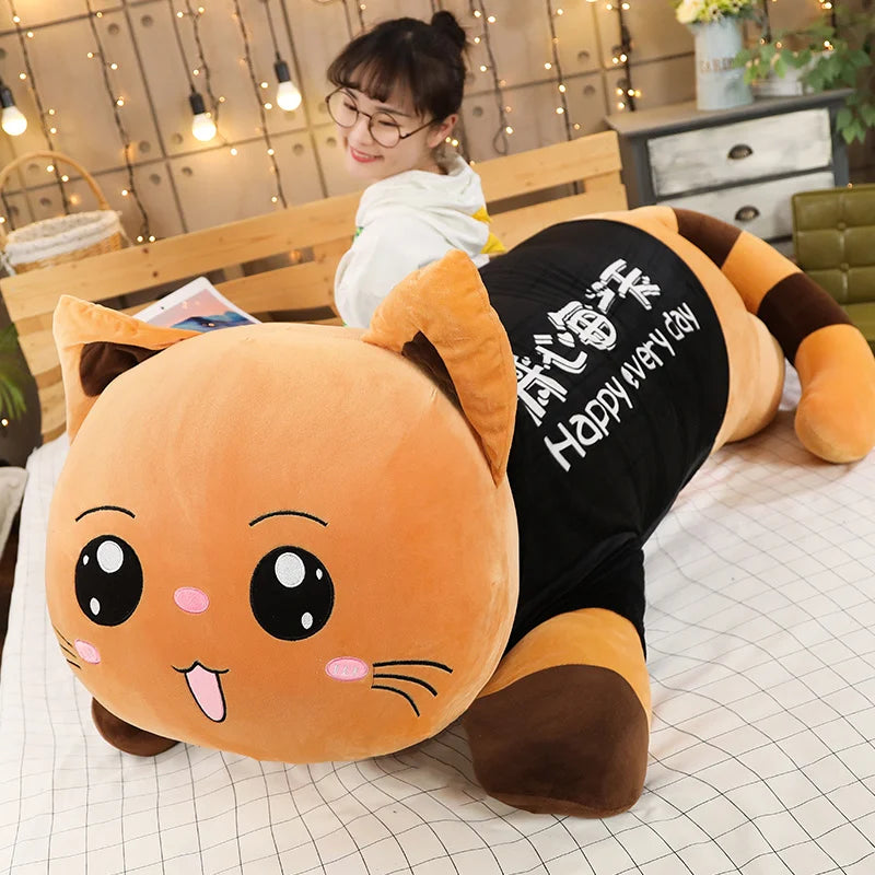 Cute Cat Plush Toy Soft Cartoon Animal Stuffed Doll Sofa Bed Pillow Cushion Girl Kid Birthday Gift