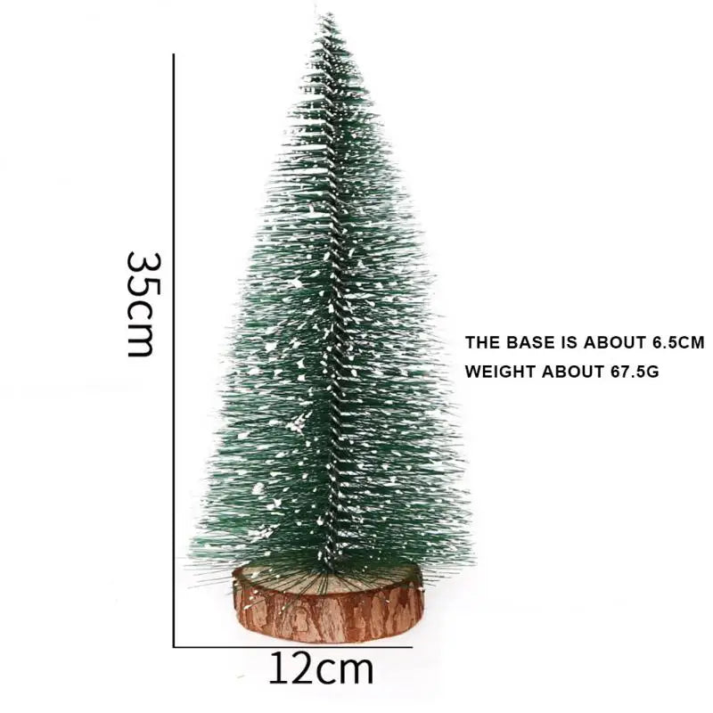 Miniature Christmas Tree Small Artificial Sisal Snow Landscape Architecture Trees For Christmas