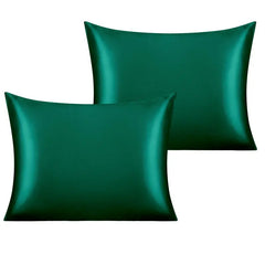 SISISILK-1PC Pure Emulation Silk Satin Pillowcase For Bed Summer Smooth Cool Sleeping Pillowcases