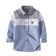 Cotton Full Sleeve Embroidery Pattern Boys Shirt