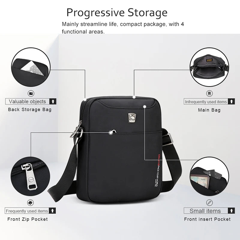 OIWAS High Quality Waterproof Men's Crossbody Bag