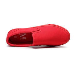 Red Canvas Shoes Men's Work Shoes Breathable Casual Board Shoes