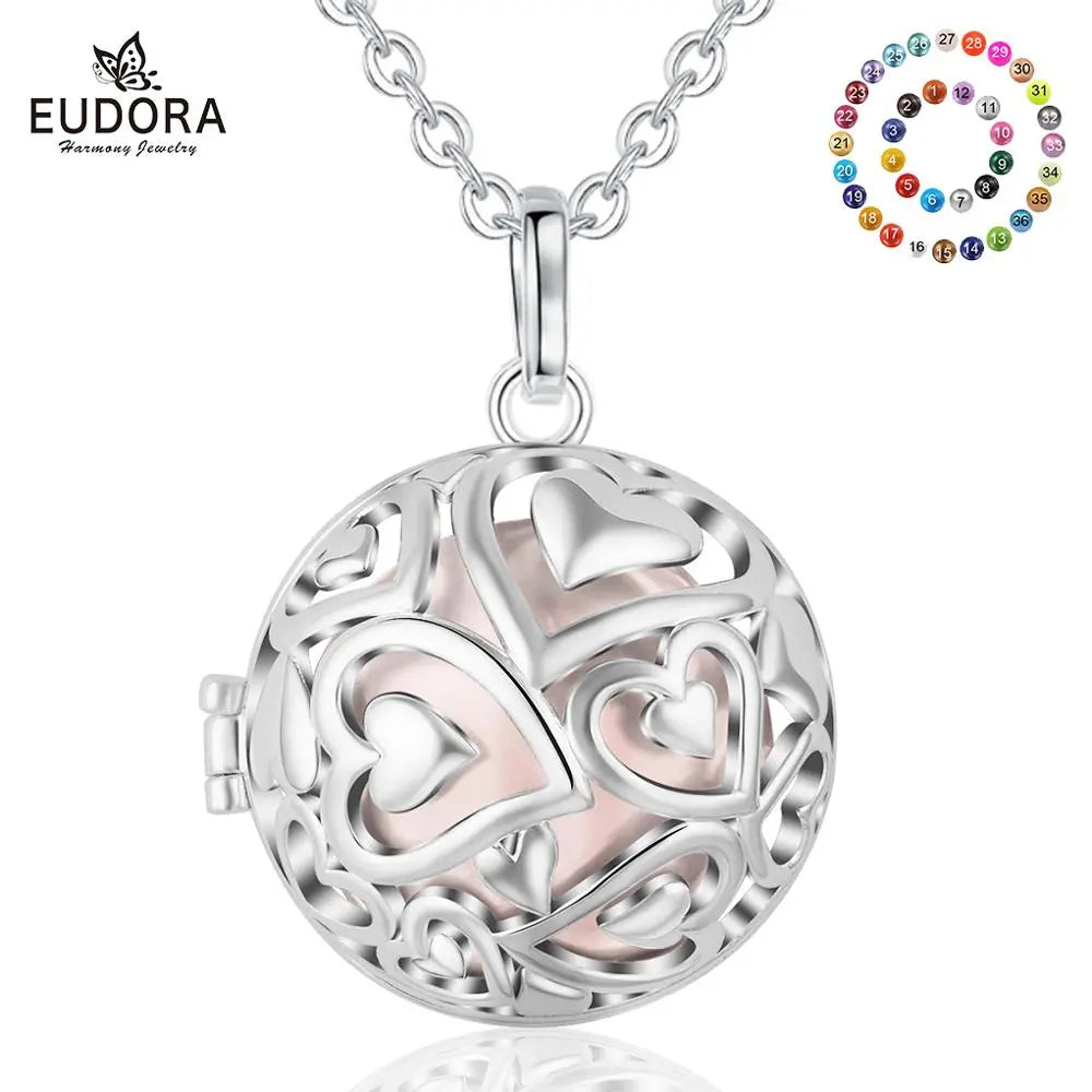 Harmony Ball Pendant Necklace Heart Round Locket