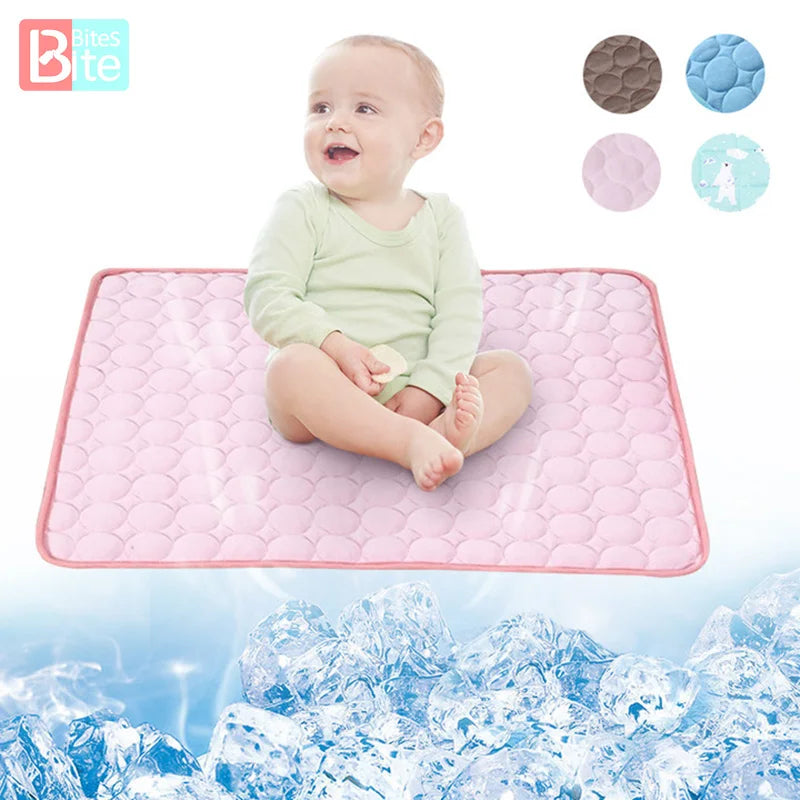 Baby Summer Ice Soft Breathable Mattress Double Sided Cotton Mesh Baby Bedding Set