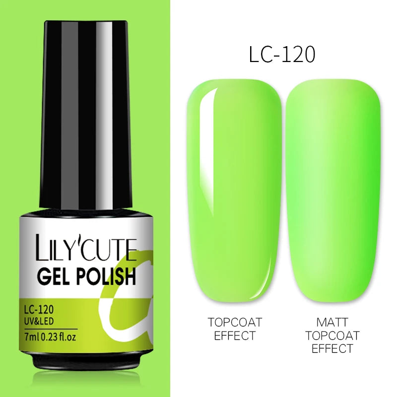 Gel Nail Polish Bright Color Nail Gel Semi Permanent UV Varnish Manicure Soak Off Top Base