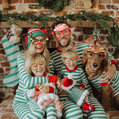 Santa Claus Xmas Tree Elk Paper Glasses Frame Christmas Glasses Photo Prop Christmas decorations