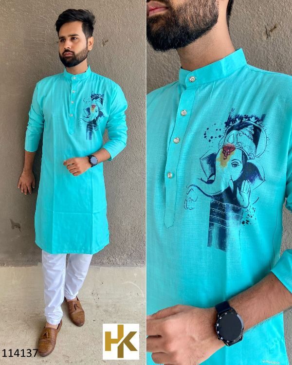 Latest Ganpati Special Mens Kurta Payjama Unique Design