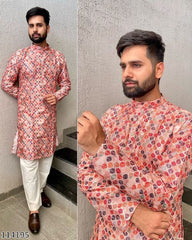 Manyavar Mens Wear Diwali Special Designer Kurta Payjama For Festivals