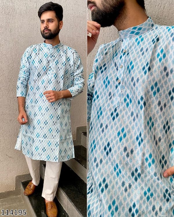 Manyavar Mens Wear Diwali Special Designer Kurta Payjama For Festivals