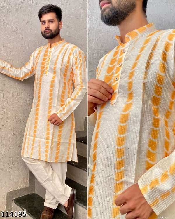 Manyavar Mens Wear Diwali Special Designer Kurta Payjama For Festivals