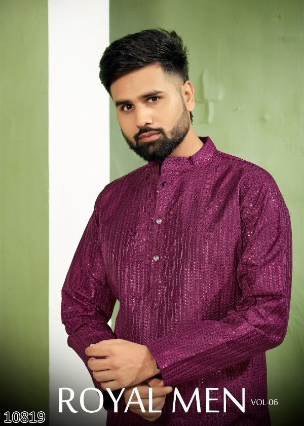 Royal Men V 6 Designer Party Wear Mens Kurta For All Functions