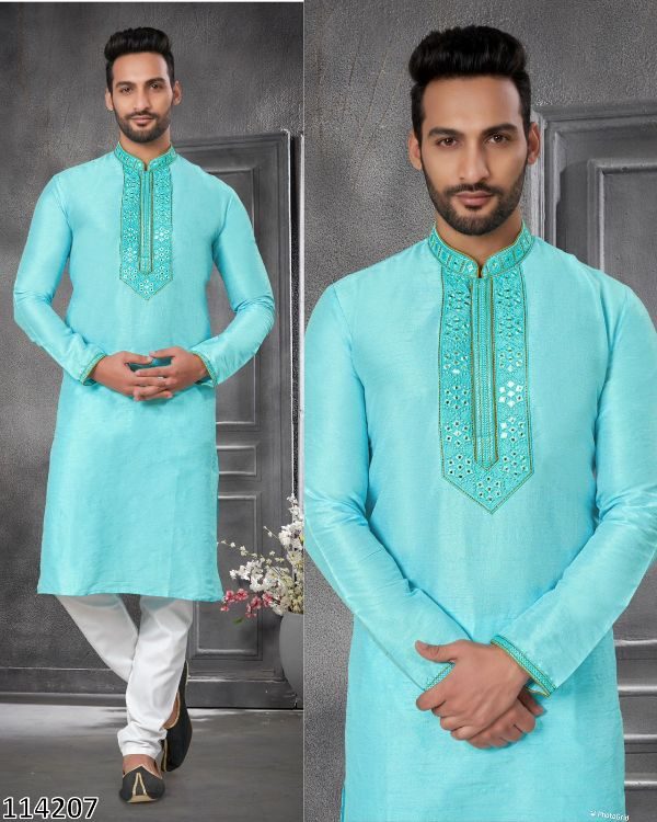 Ethnic Wear Collection Mens Kurta Payjama Pair