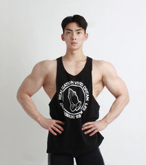 Large Size Brother Fashion Brand Cotton Running Training Vest
