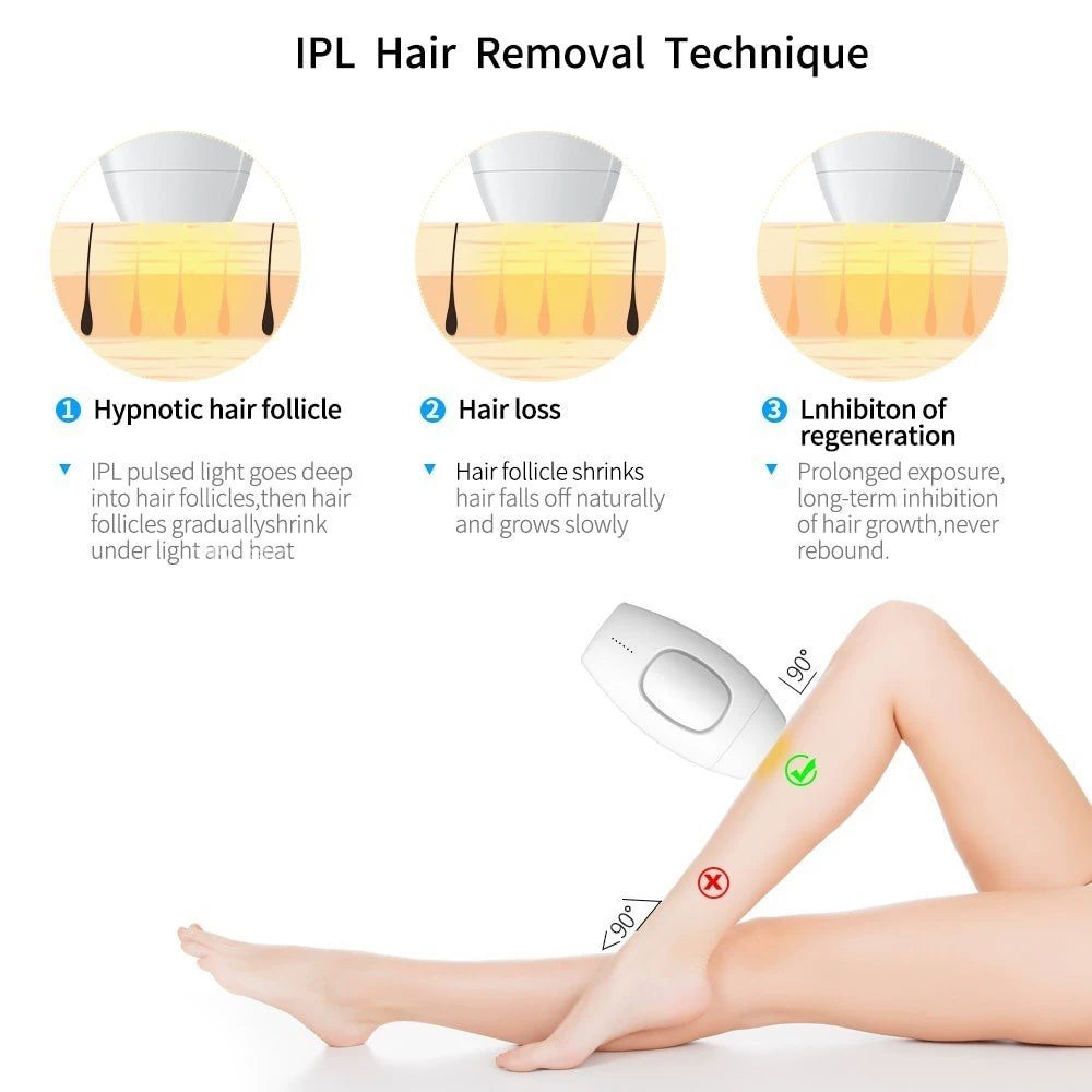 Women Painless Hair Remover Machine Epilator Laser Hair