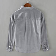 Long Sleeves Corduroy Work Spring and Autumn Casual Shirt