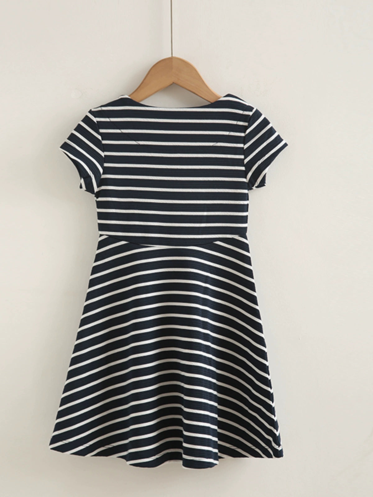 Front Summer New Women's Baby Short-Sleeved Dress Fashionable Stylish Long T-shirt Skirt