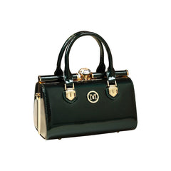 Spring and Summer Bright Leather Elegant Middle-Aged Shoulder Bag