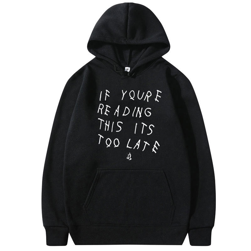 Letter Print Hoodie Men's  High Quality Hoodie