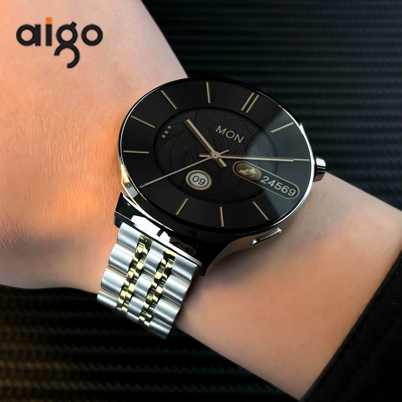 Aigo Men's Black Technology Ultimate Smart Watch